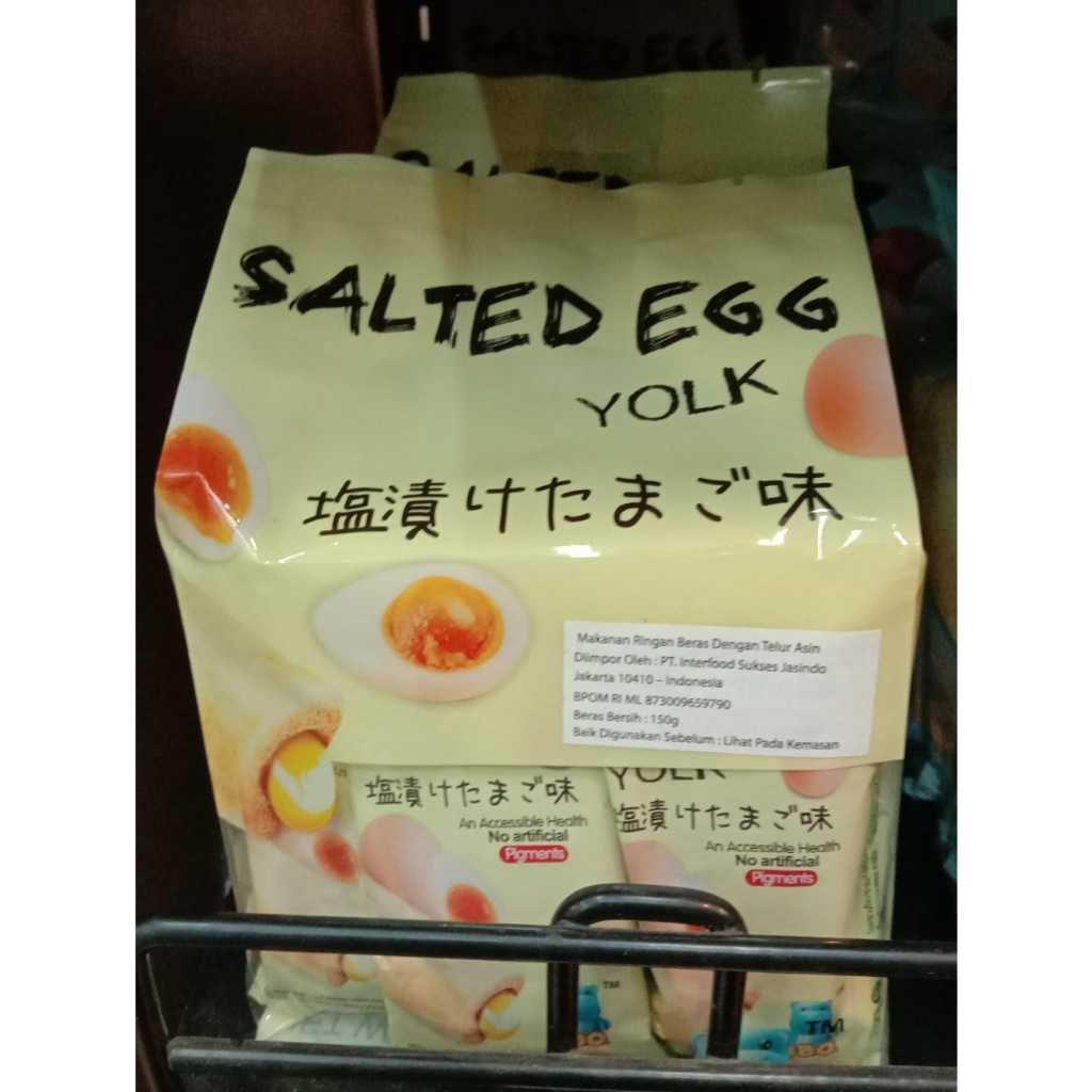 

Salted egg yolk / makanan ringan beras dengan telur asin 150g