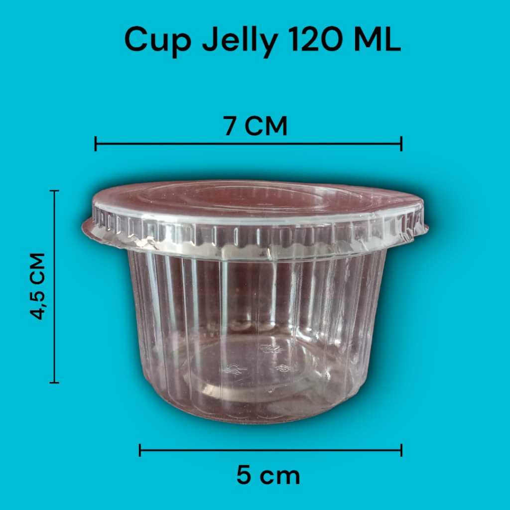Cup Gelas puding /Cup Agar Agar 120ml /Cup Es Cream / Cup Jelly Puding Plastik / Gelas Puding
