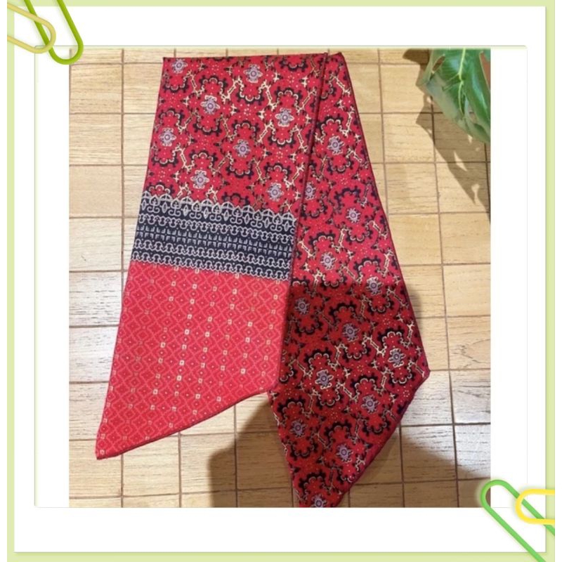 Syal batik Merah / syal / kado natal