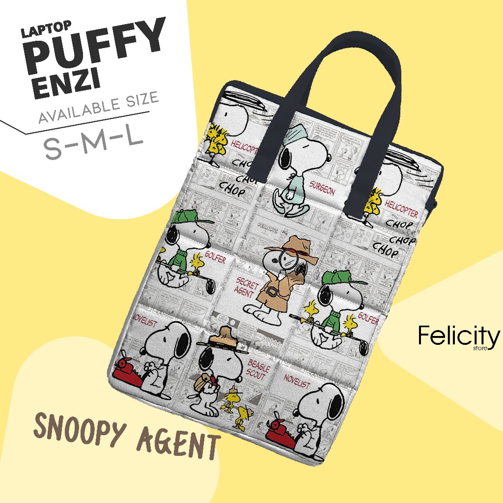 MNK l PUFFY LAPTOP SLEEVE | PUFFY LAPTOP | PUFFY BAG | POUCH LAPTOP | PUFFY HANDLEZIP By Manukashop 