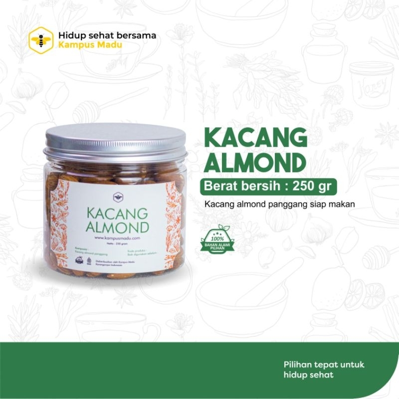 

Roasted Almond / Kacang Almond Panggang Siap Makan