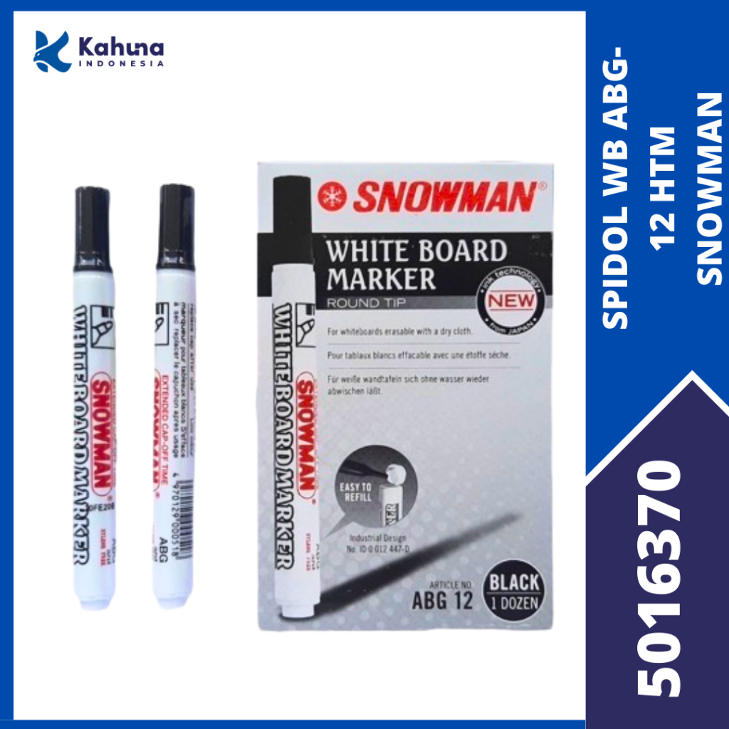 

SPIDOL WB ABG-12 HITAM SNOWMAN [5016370]