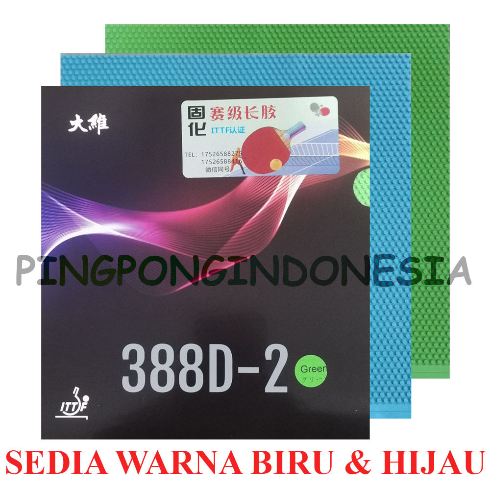 Dawei 388 D-2 SuperBlock Saviga OX - Karet Bintik Bertahan Panjang Long Pips 388D2