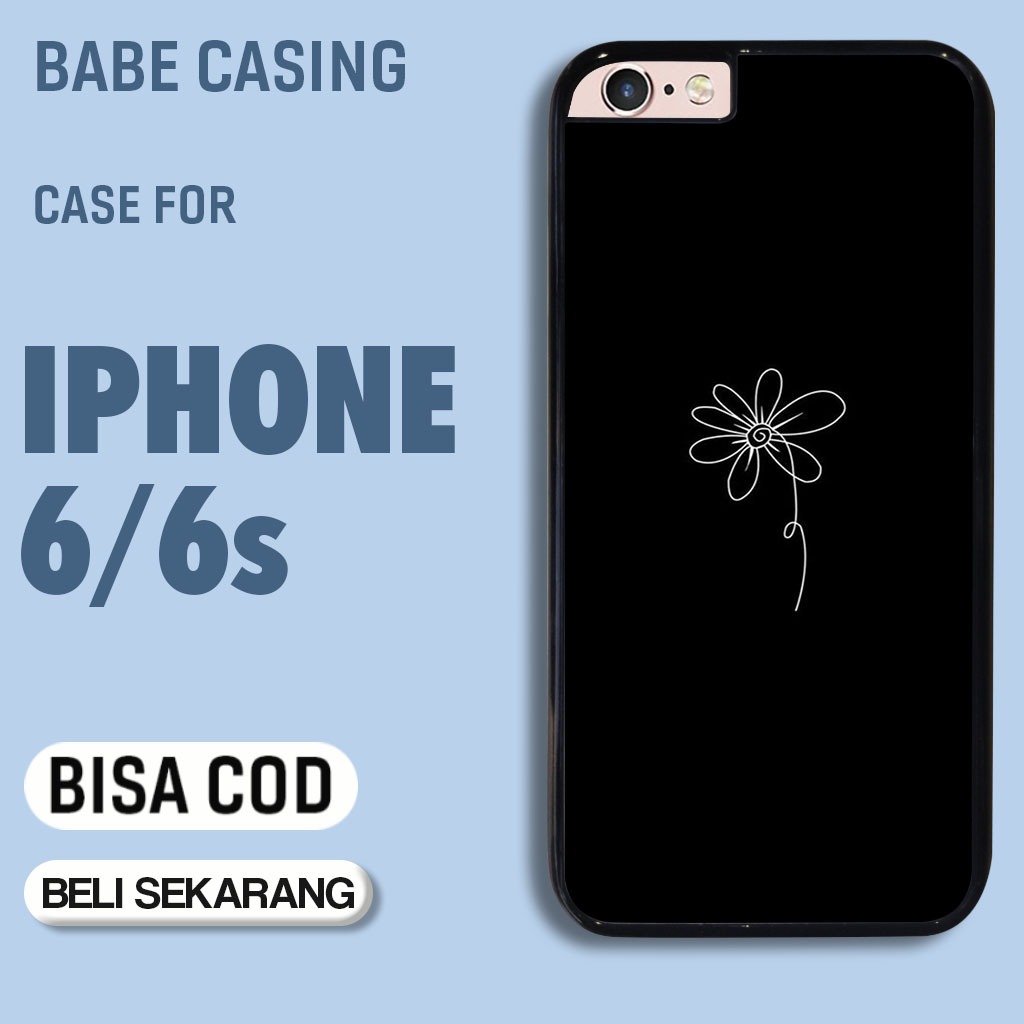 case hp iphone 6 6s terbaru aesthetic black cute art streetwear love keren cowok lucu casing hp cewe