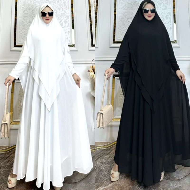 Gamis Marisa  series Jumbo By Kanio Syari Gamis set Terbaru Gamis mewah