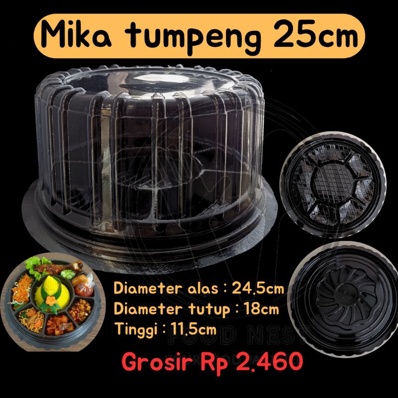 [KELIPATAN 10 PC] MIKA TUMPENG CT20 SEKAT 7 MIKA TUMPENG CT20 TANPA SEKAT NON SEKAT MIKA TUMINI MIKA