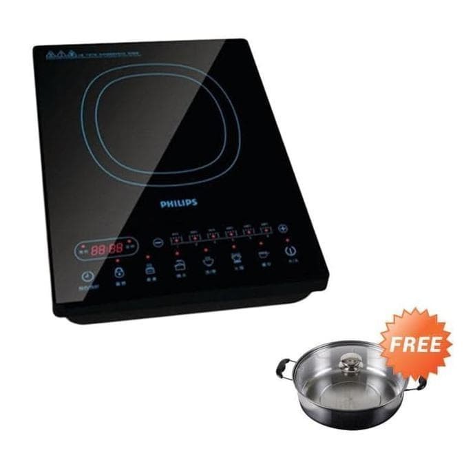 Kompor Induksi Listrik Philips Induction Cooker HD 4932 Free Panci