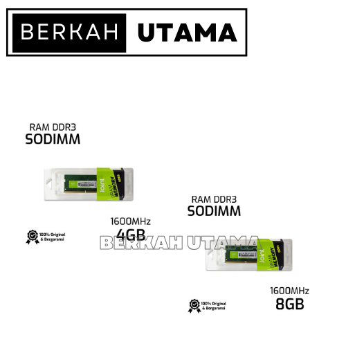 MEMORY RAM SODIMM JOINT DDR3 4GB 8GB 1600Mhz PC 12800