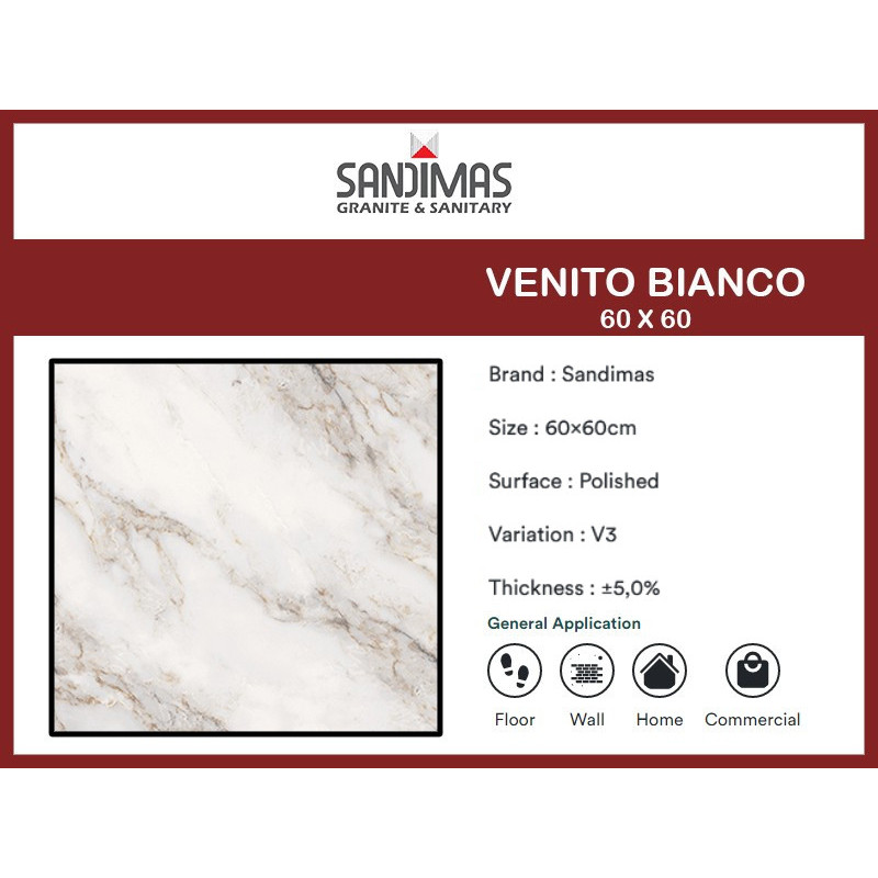 LANTAI GRANIT SANDIMAS VENITO BIANCO (60X60)