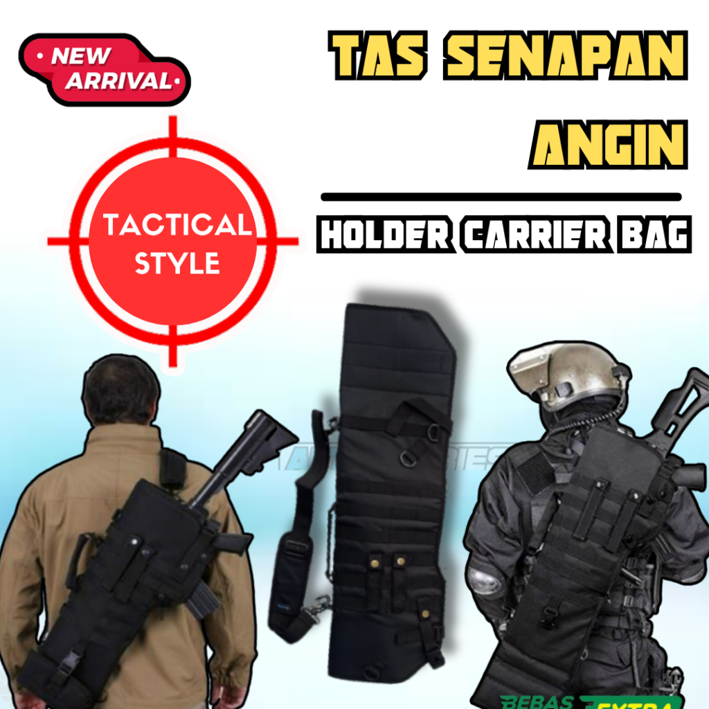 Tas GEJLUK Senopati Gamo Black Holder Carrier Design RIngkas Bisa dilipat