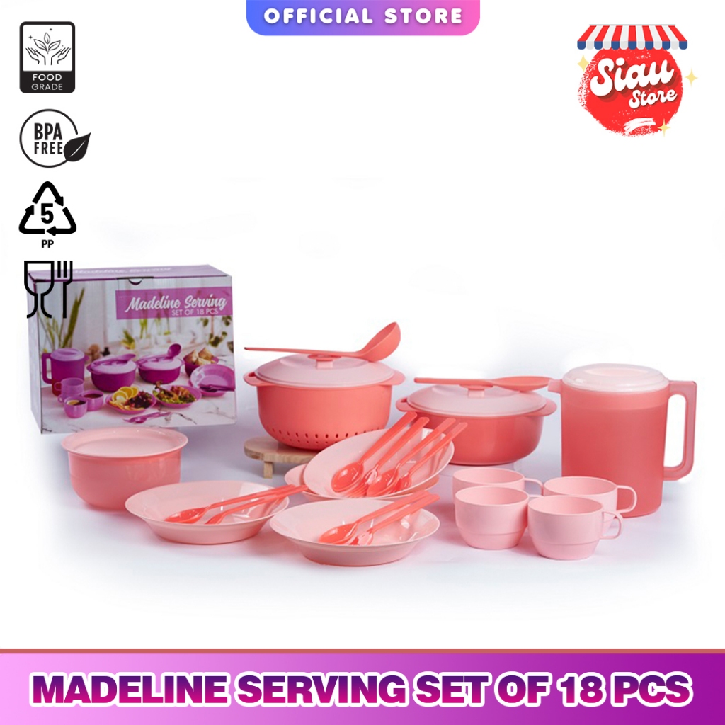 SIAU STORE CPM MADELINE SERVING SET ISI 18 PCS