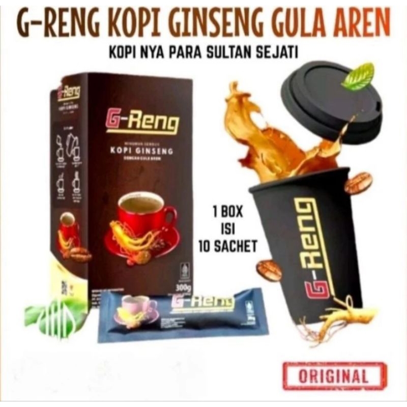 

KOPI G-RENG (GINSENG GULA AREN)