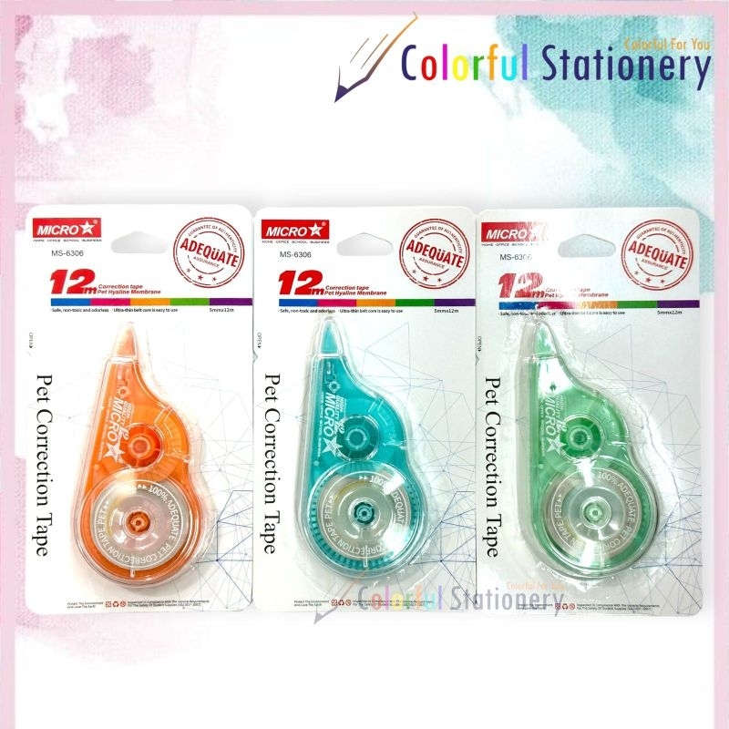 

Correction Tape/Tip X Kertas Micro MS-6306