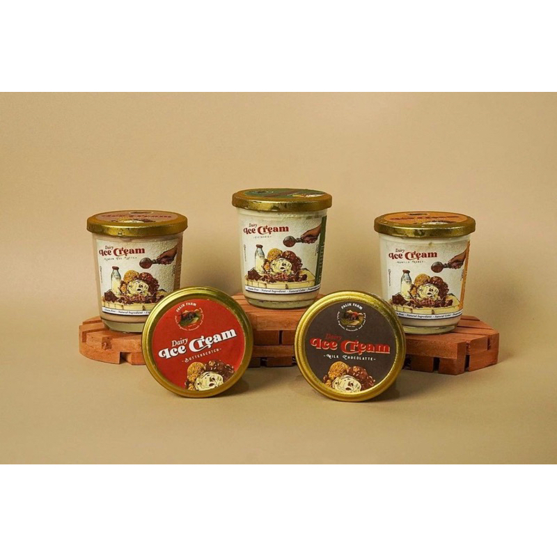 

Probiotic/Dairy Ice Cream Es krim Sehat Falik Farm 250 ml/5servings Jaksel