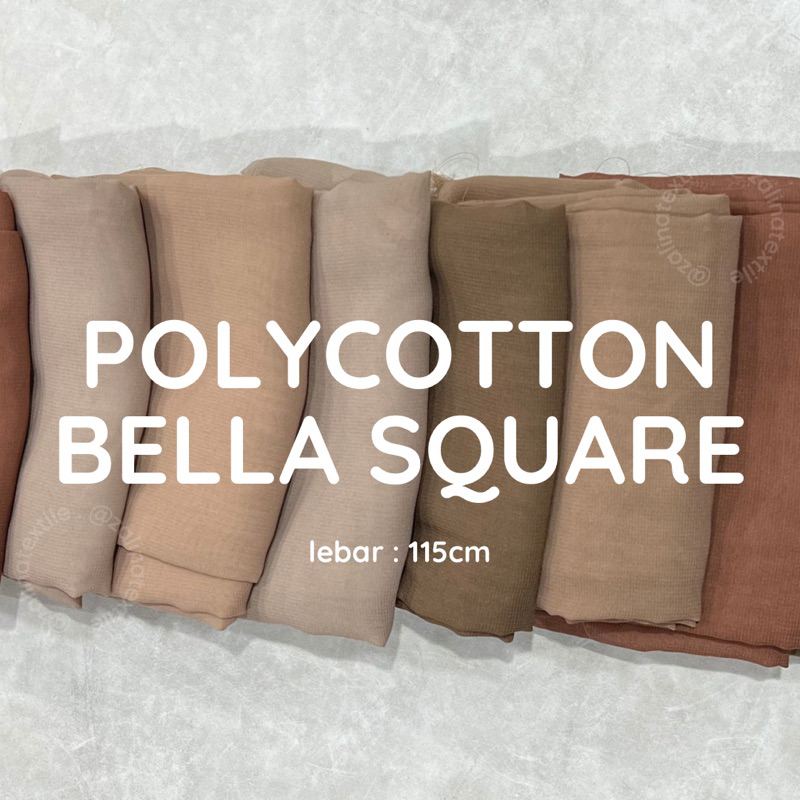 ½ METER BAHAN KAIN POLYCOTTON BELLA SQUARE