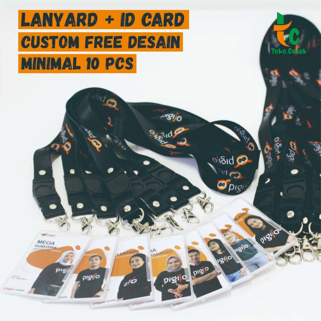 

Full Set Tali Lanyard + Id Card + Frame id card Custom Minimal Order 10 pcs