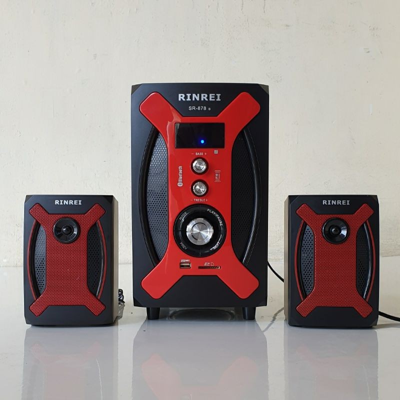 Speaker Bluetooth Rinrei SR878B SR878K SR878S FM Radio ( 3 Model )