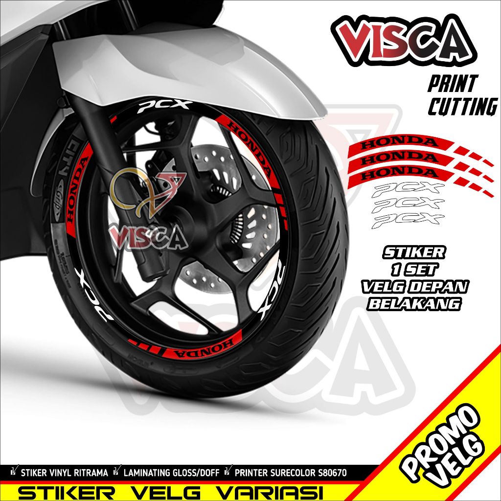 Stiker Velg Pcx List Velg Motor Stiker Velg Ring 14 Pcx