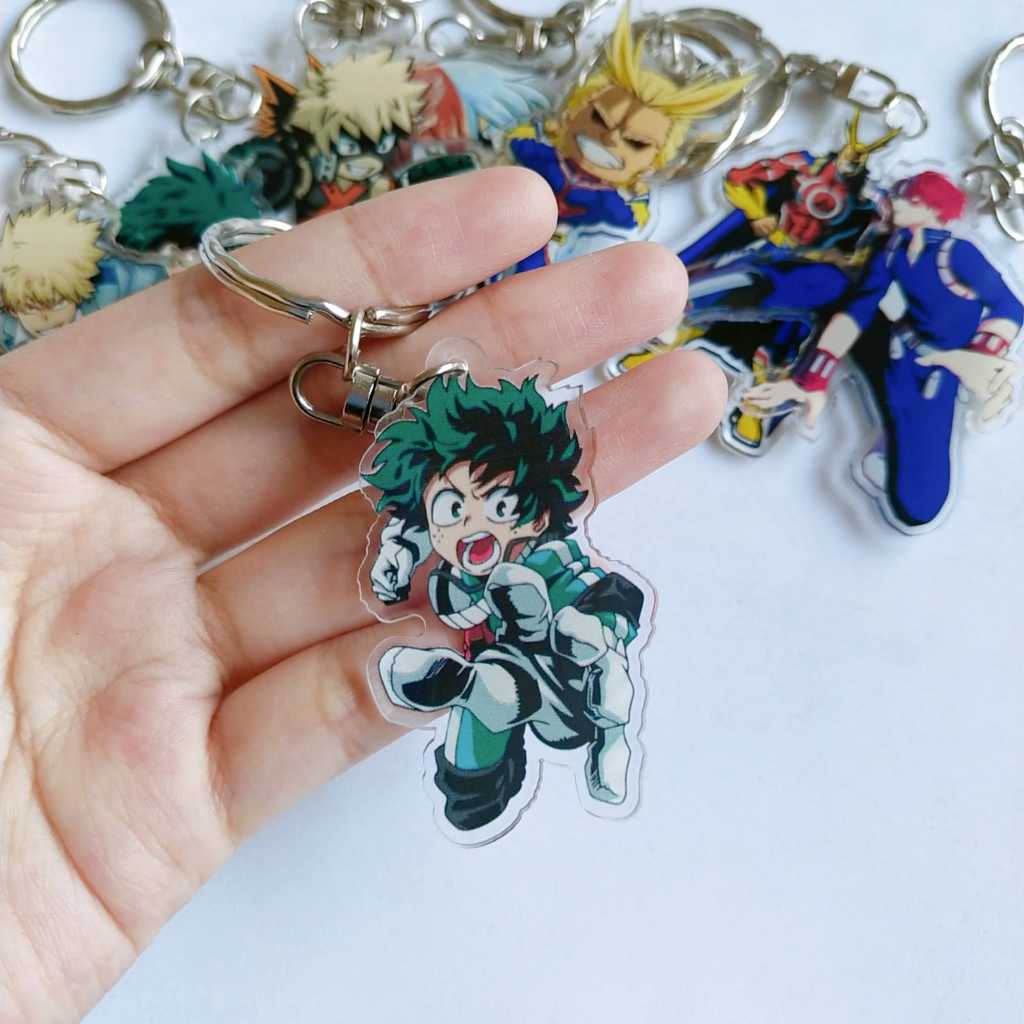 Keychain Akrilik/Gantungan Kunci Akrilik Anime Academia