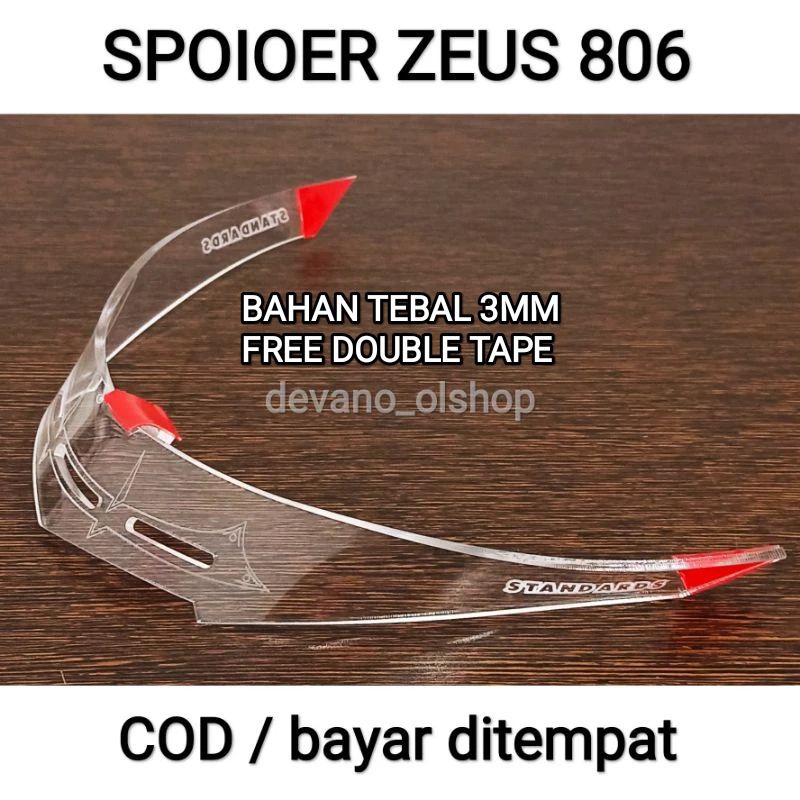 spoiler zeus 806 helm fullface
