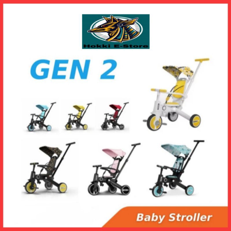 Bebehoo Gen 2 7in1 Stroller Folding Trike Bebehoo - Sepeda Lipat Anak