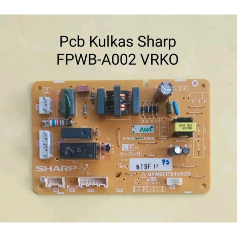 PCB Modul Kulkas 2 Pintu Sharp 5 Soket Original