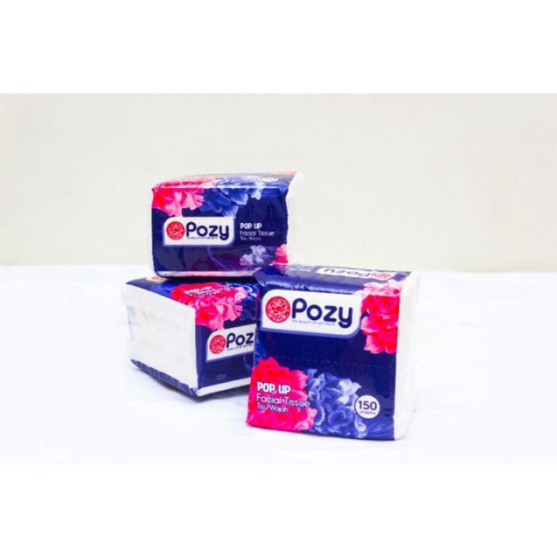 PROMO TISSUE WAJAH POZY POP UP/ FACIAL TISSUE 150S / TISU KEMASAN KECIL DAPAT 3 PCS/ TISU WAJAH POZY
