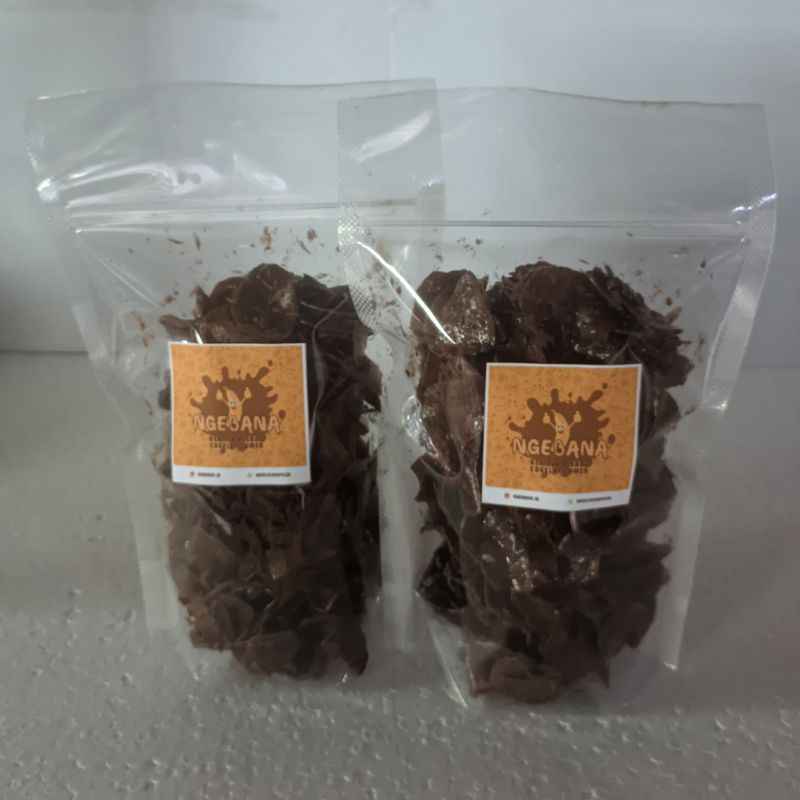 

Keripik Pisang Cokelat Lumer 150gram