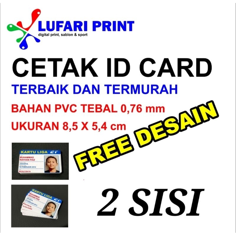 

cetak id card murah 2 sisi