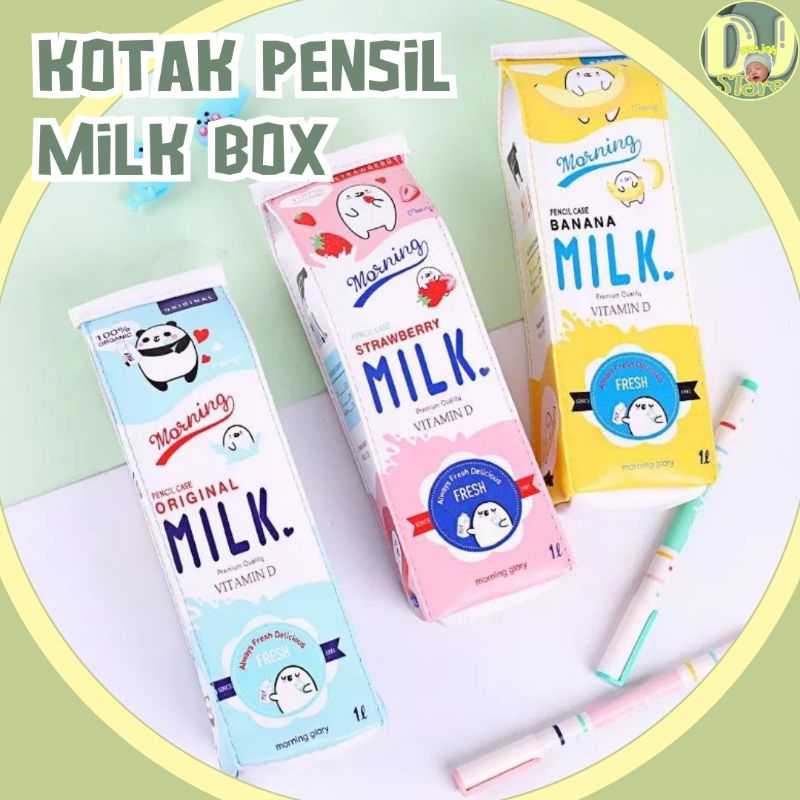 

DJ Store | Tempat pensil unik lucu bentuk kotak susu / Pencil case
