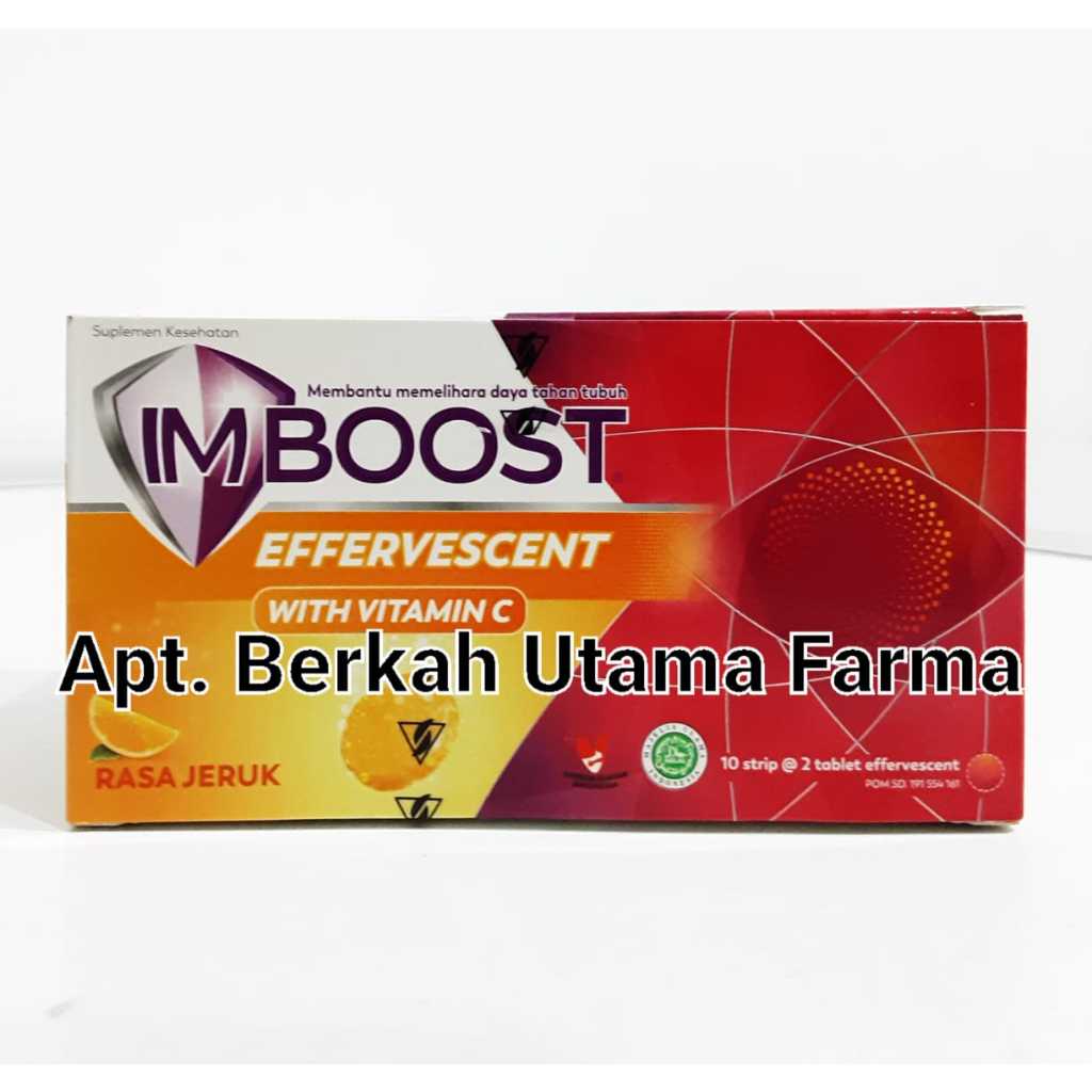 Imboost Effervescent Rasa Jeruk Box Isi 20 Tablet