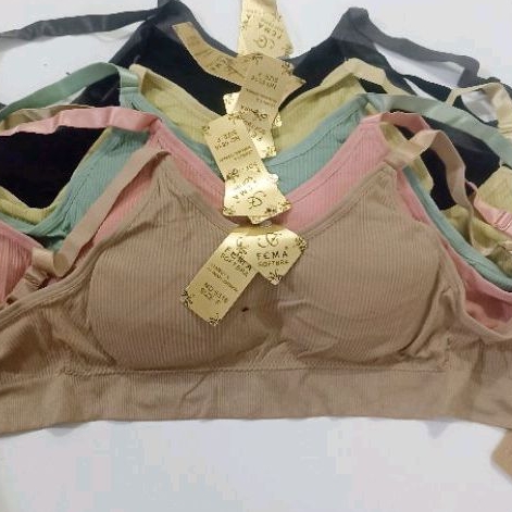 Bra rajut dengan kait bra bh wanita remaja dewasa bra rajut halus lembut soft bra rajut halus lembut