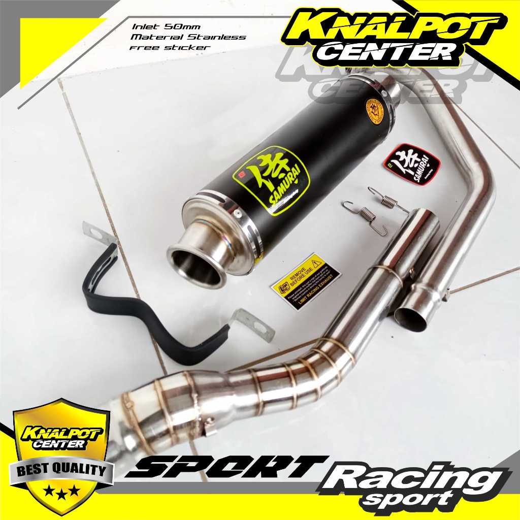 KNALPOT RACING SAMURAI ORIGINAL / DBS R15 V2 V3 V4 VIXION SATRIA FU CB150 CBR150 GSX JUPITER MX KING