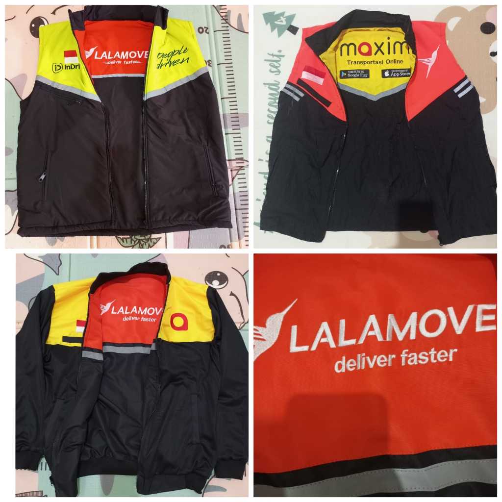 ROMPI LALAMOVE MAXIM LALAMOVE PRIA WANITA JAKET LALAMOVE MAXIM PRIA WANITA INDRIVE LALAMOVE INDRIVER