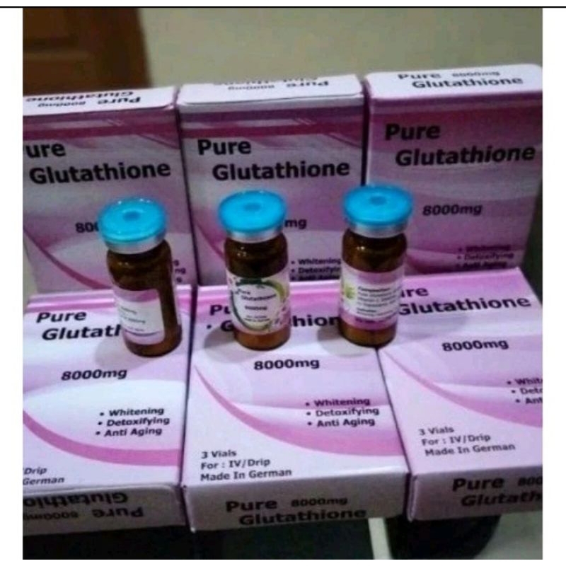 pure glutathione blue perbox (3vial)