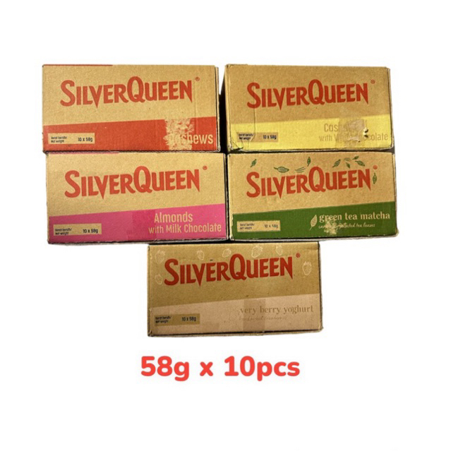 Promo Cokelat Silverqueen 58g  1 Box isi 10