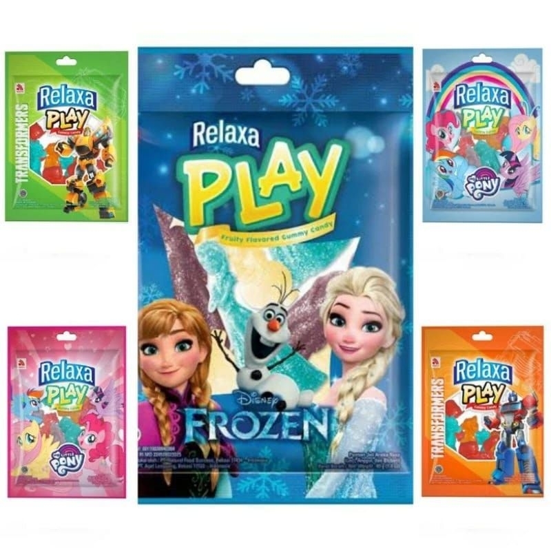 

relaxa play permen jelly gummy 40gr permen kenyal isi 12 permen anak