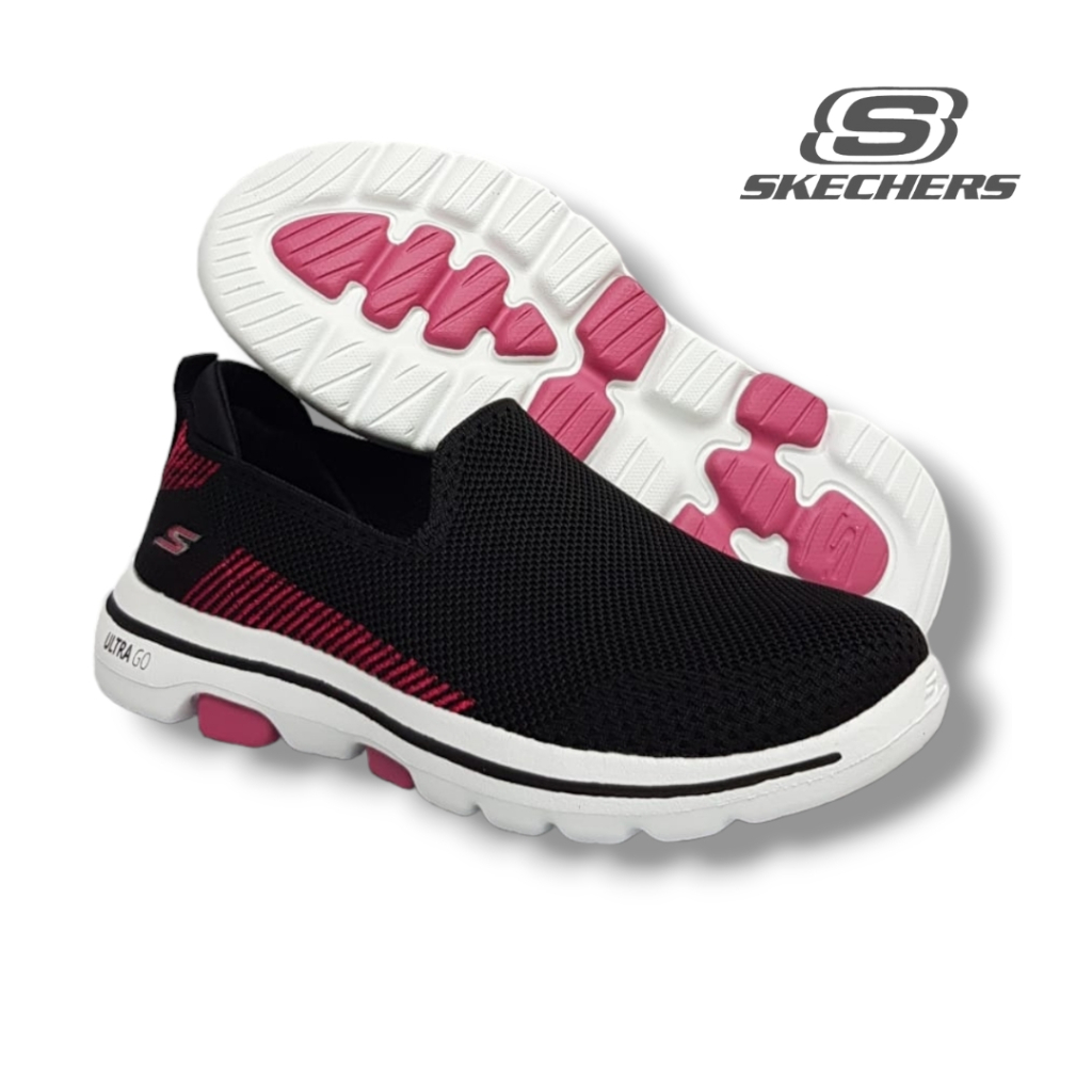 Sepatu Wanita Sneakers Skechers Go Walk 5 Prized / Sepatu Skechers Wanita