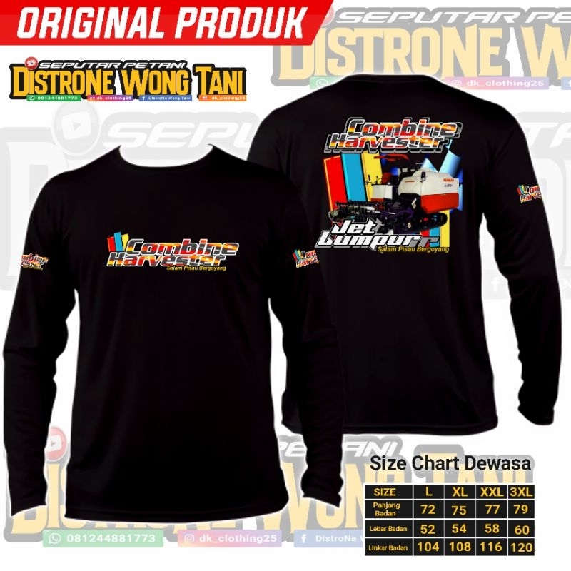 KAOS KOMBI YANMAR - JET LUMPUR // COMBINE HARVESTER // PREDATOR SAWAH