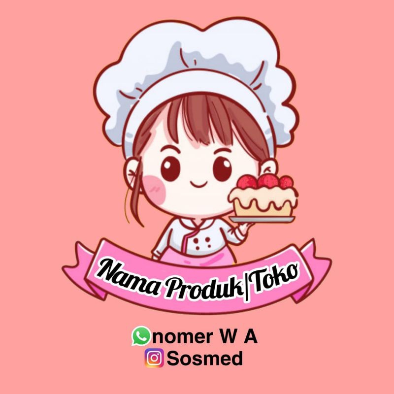 

(Minimal order 100 buah) STIKER PRODUK KUE / CAKE / PASTRY / KUE BASAH