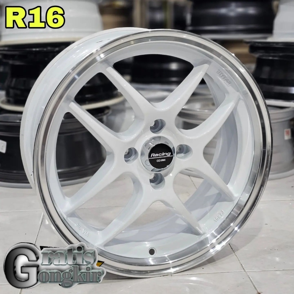 velg mobil ring 16 Enkei Tuning baut 4x100 velg r16 mobilio yaris jazz freed brio dll