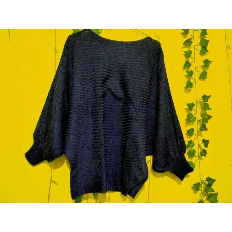 *preloved*RAJUT BATWING ATASAN WANITA BLOUSE KAOS BATWING LENGAN PANJANG OVERSIZE
