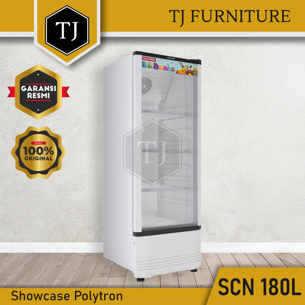 Showcase Lemari Pendingin Minuman Polytron SCN 180L SCN180L