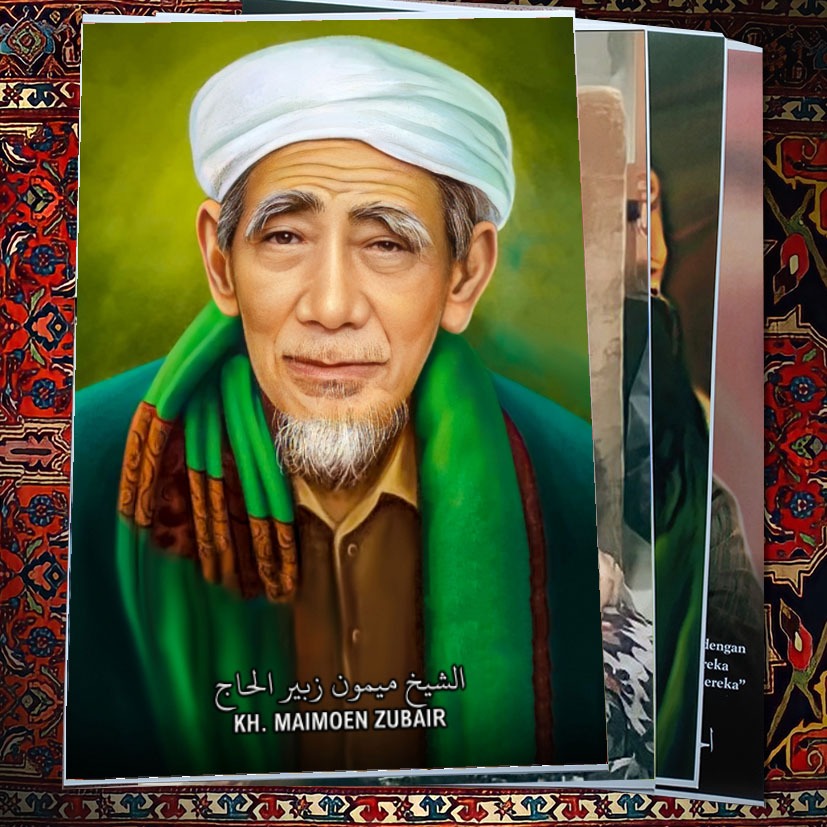 POSTER KH MAIMOEN ZUBAIR MBAH MAIMOEN MBAH MOEN BAHAN LUSTER UV AWET