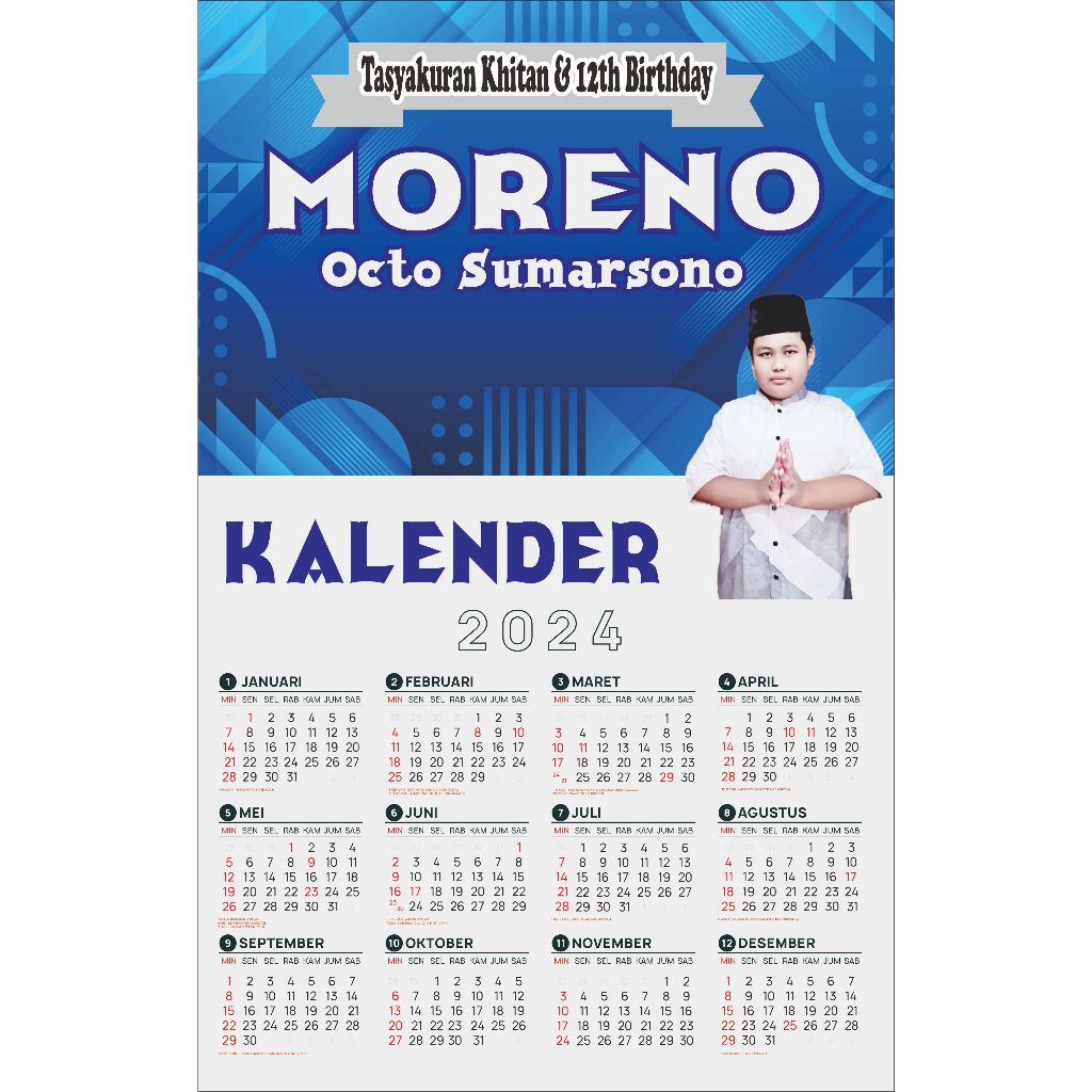 

souvenir kalender poster custom kalender tahun terbaru