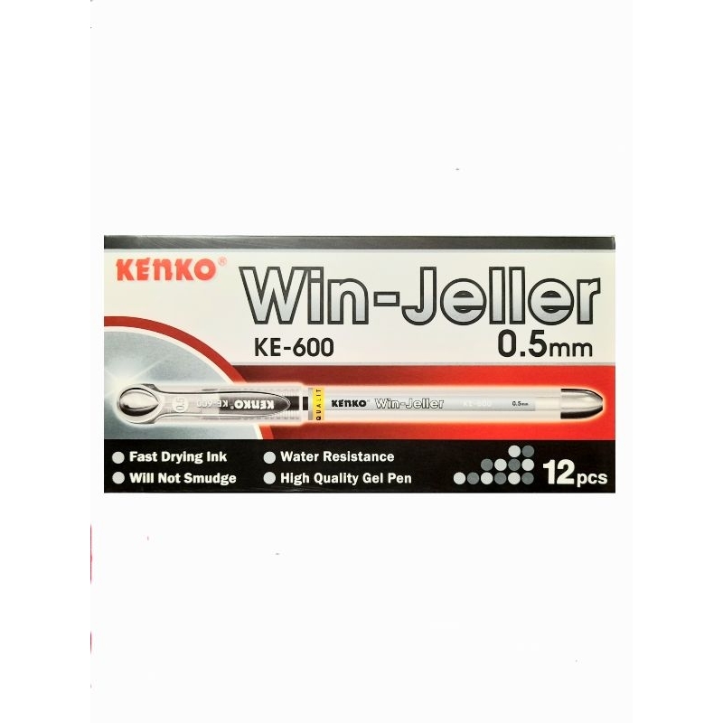 

Kenko Pulpen Gel Win-Jeller KE-600 0.5mm 1pak isi 12 pcs