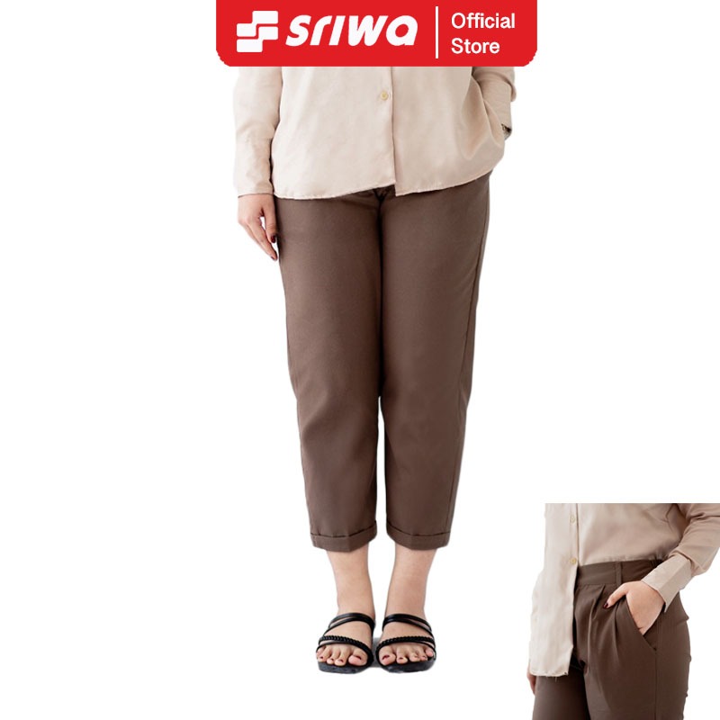 SRIWA Celana Kerja Wanita Ankle Pants Dengan Saku CP12