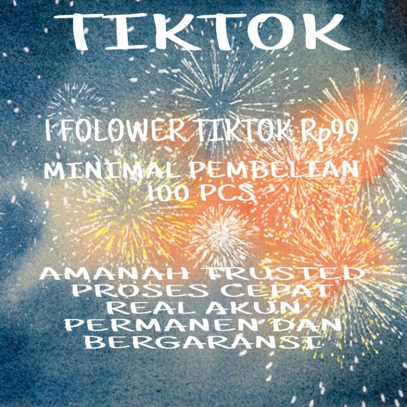 Tiktok followers murah