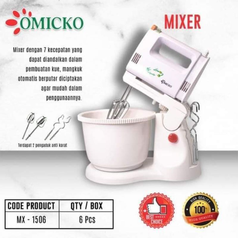 Mixer Duduk Omicko/Alat Kue-Hand Mixer Pengaduk Adonan Omicko