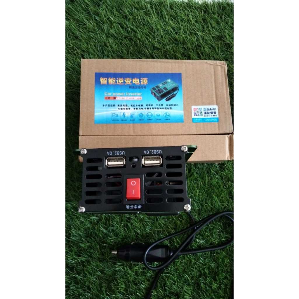 Car Power Inverter DC 12V 24V To AC 220V 50hz ， inverter charge portable  untuk mobil dan truk